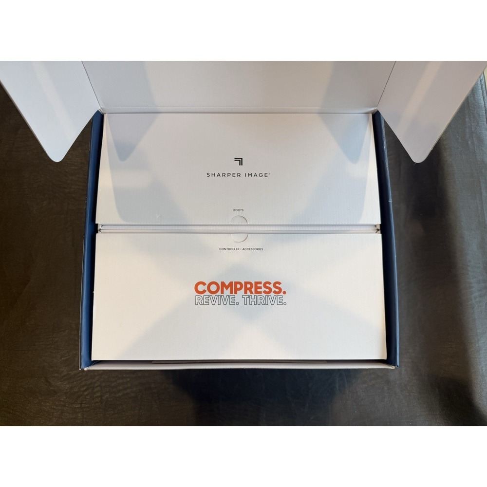 Sharper Image Air Compression Boots Flex Leg Recovery System Small/Medium - Picture 3 of 4